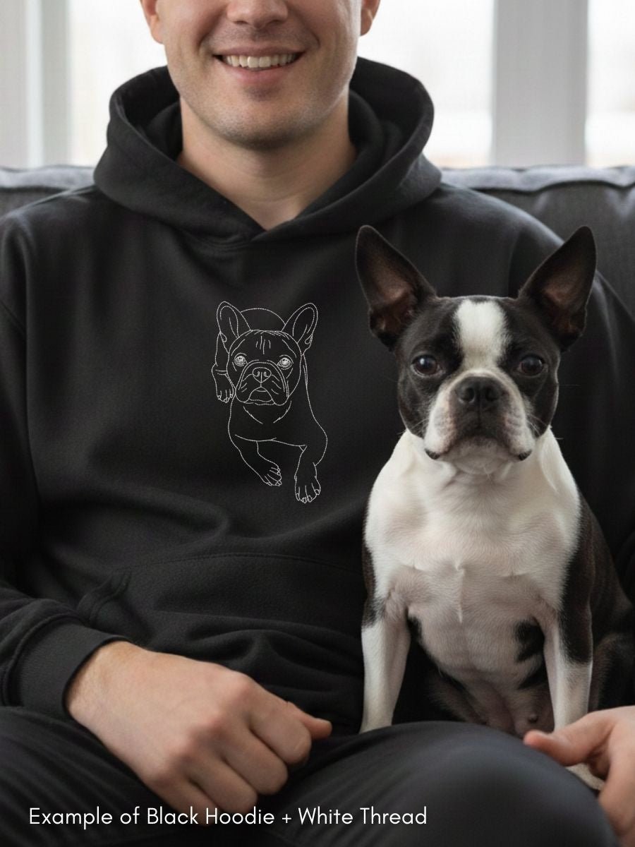 Pet Custom Embroidered Photo Hoodie - Soulmate Customs