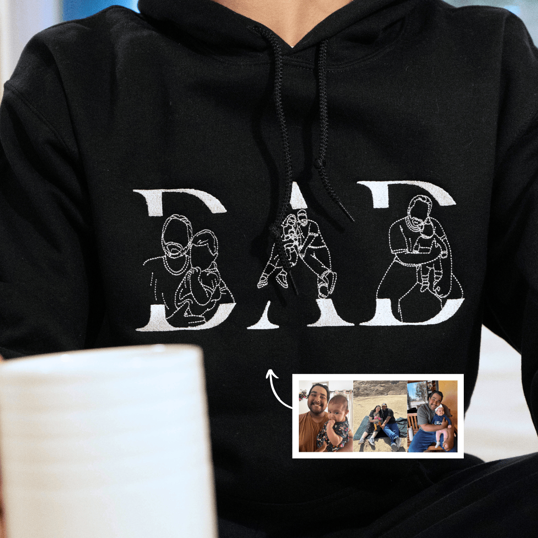 Custom DAD 3 - photo Sweatshirt - Soulmate Customs