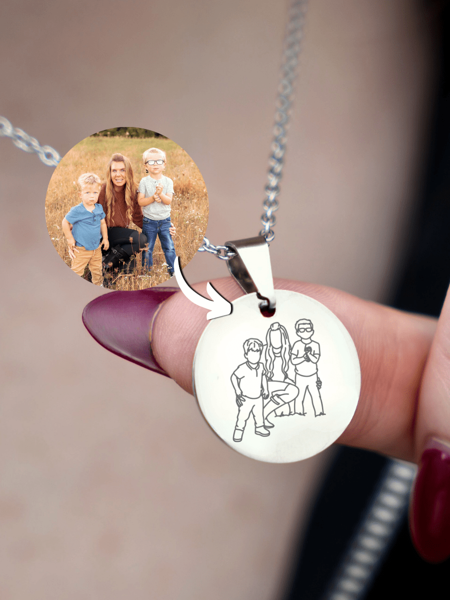 Custom Circle Necklace - Soulmate Customs