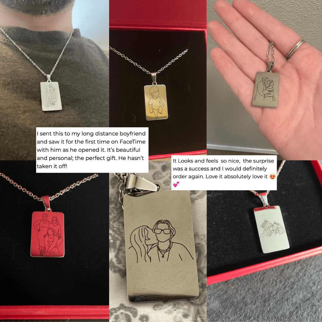 Custom Memorial Tag Necklace - Soulmate Customs