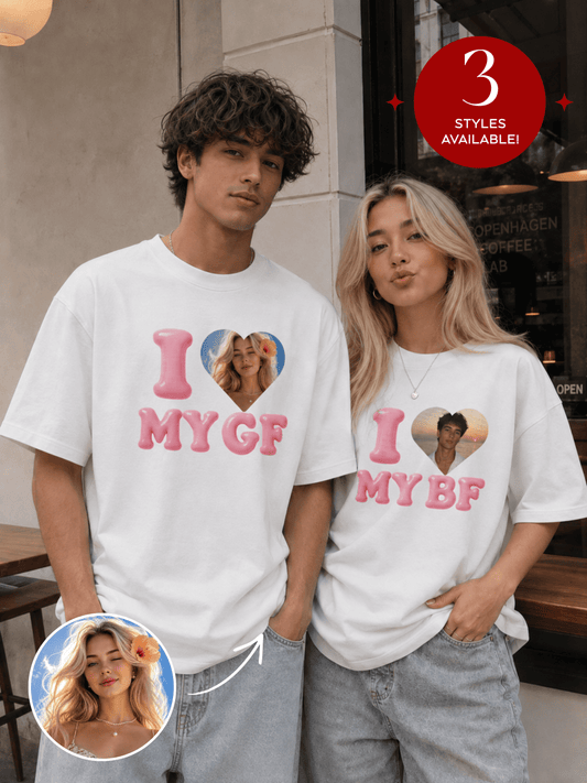 I ❤️ My GF/BF T-Shirt - Soulmate Customs