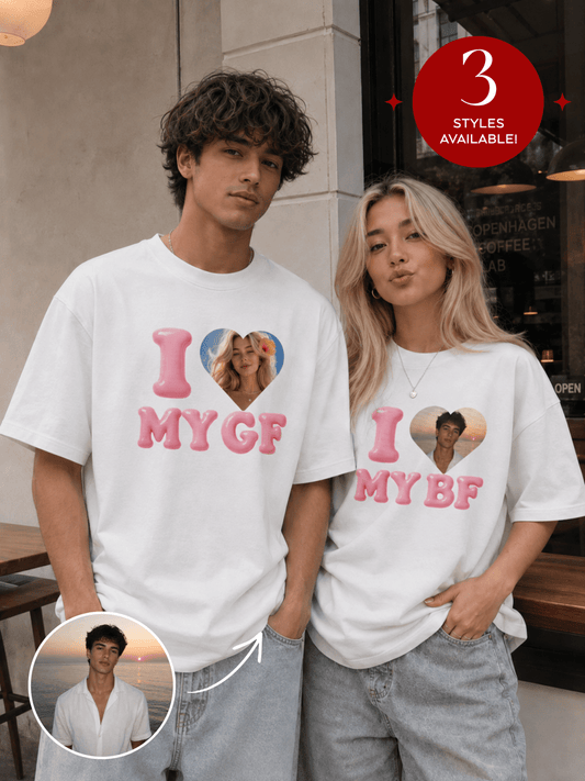 I ❤️ My GF/BF T-Shirt - Soulmate Customs