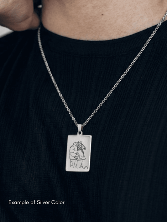 Soulmate Custom Engraved Photo Tag Necklace - Soulmate Customs