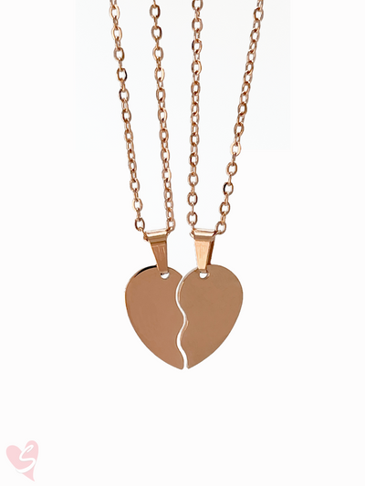 Custom Soulmate© Half Heart Initials Necklace