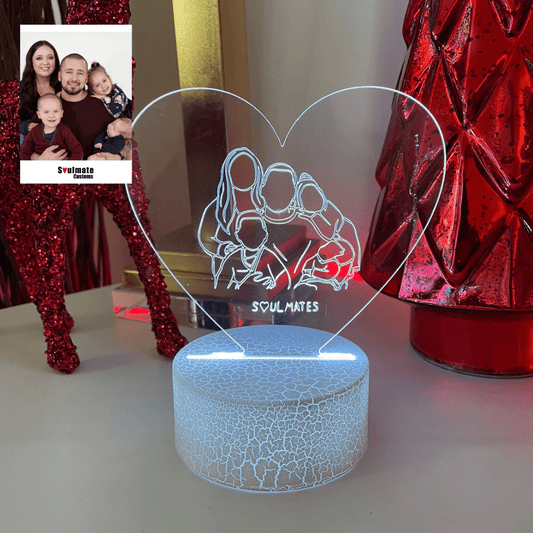 Custom Soulmate© Soul Lamp - Square - Soulmate Customs