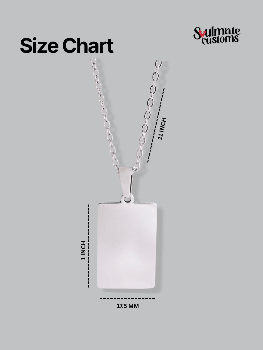 Spicy Custom Engraved Photo Tag Necklace - Soulmate Customs