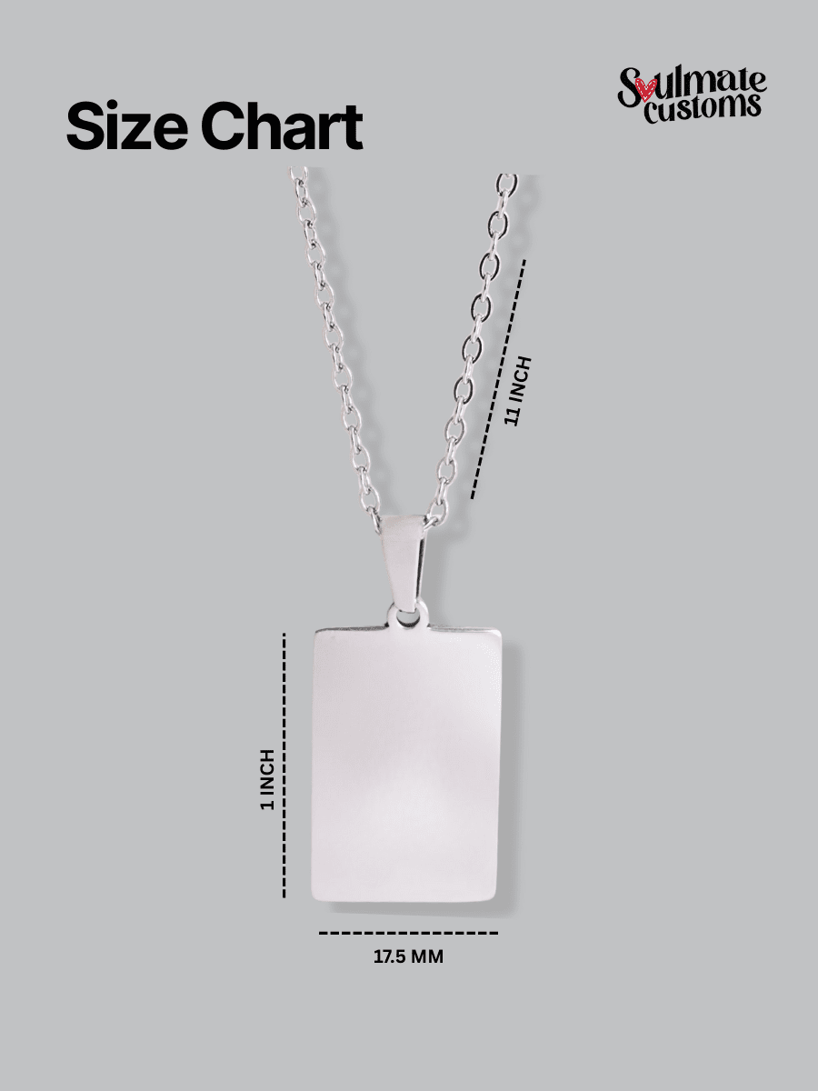 Soulmate Custom Engraved Photo Tag Necklace - Soulmate Customs