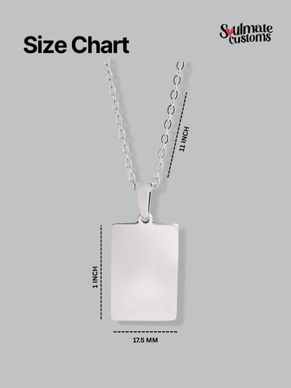 Soulmate Custom Engraved Photo Tag Necklace - Soulmate Customs