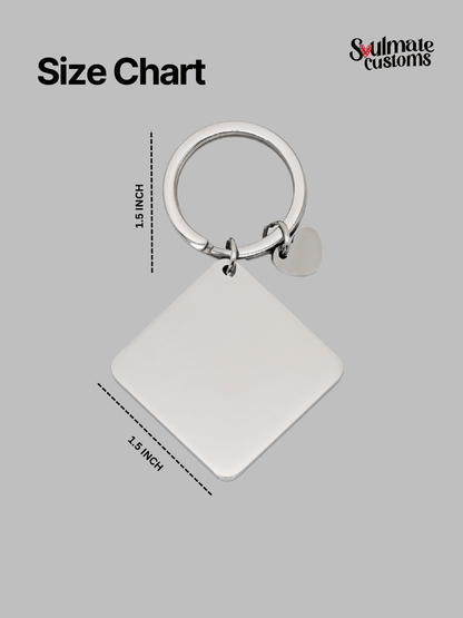 Soulmate Custom Engraved Photo Keychain - Soulmate Customs