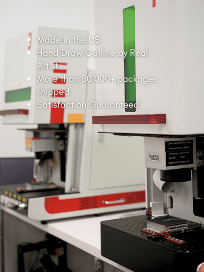 Automobile Custom Engraved Photo Tag Necklace - Soulmate Customs