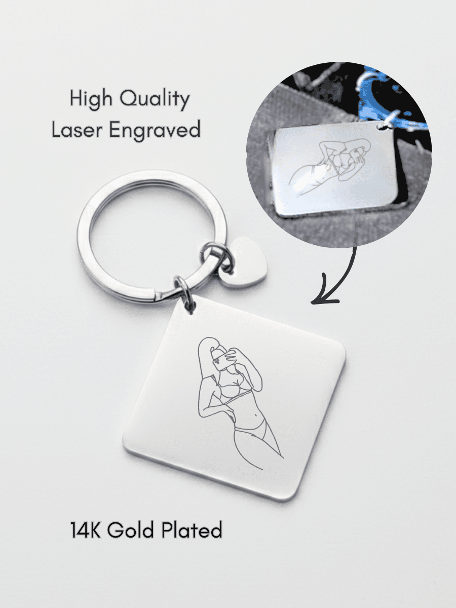 Spicy Custom Engraved Photo Keychain - Soulmate Customs