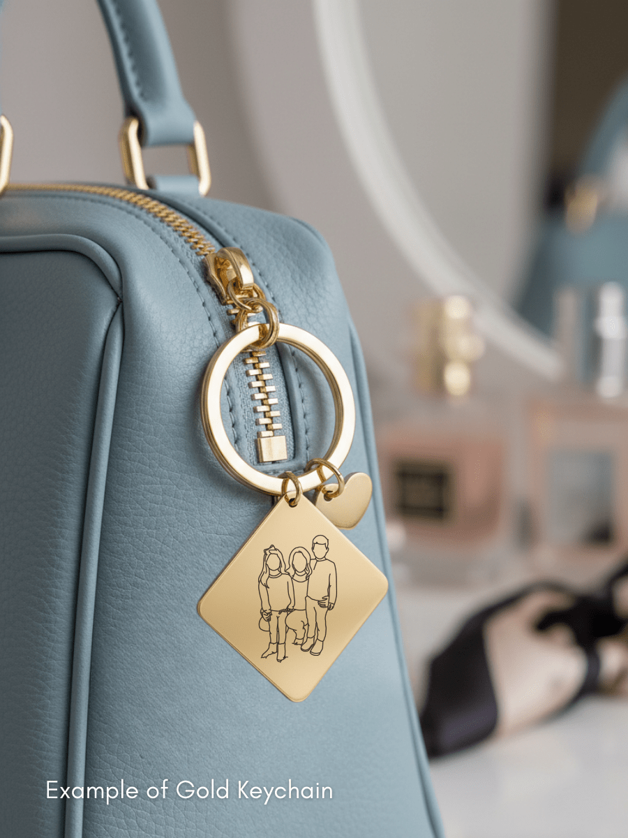 Mom Custom Engraved Photo Keychain - Soulmate Customs