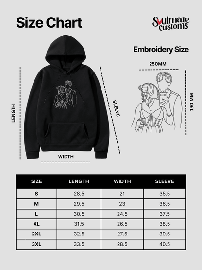Soulmate Custom Embroidered Photo Hoodie - Soulmate Customs