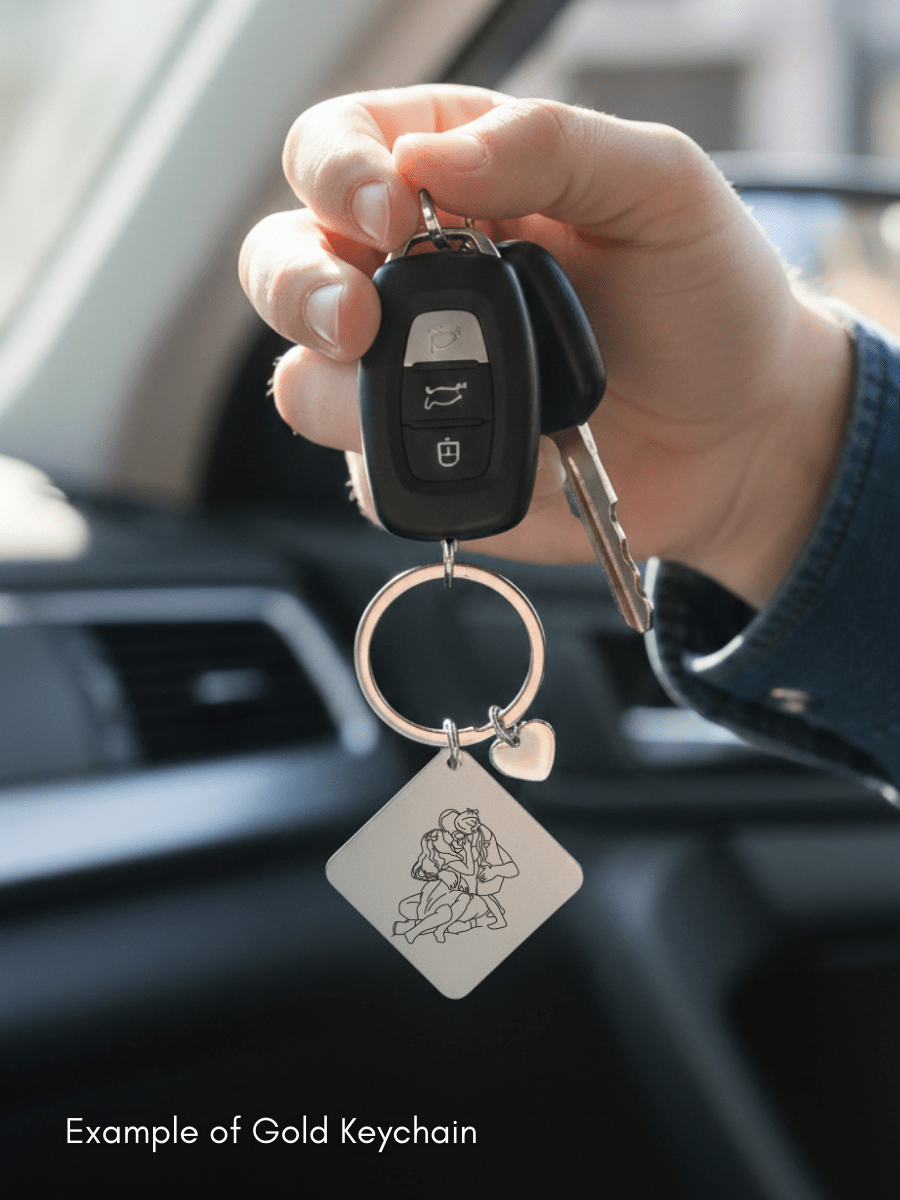 Dad Custom Engraved Photo Keychain - Soulmate Customs