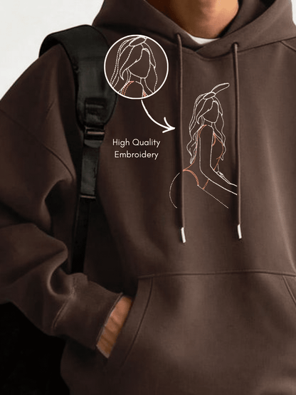 Spicy Custom Embroidered Photo Hoodie - Soulmate Customs