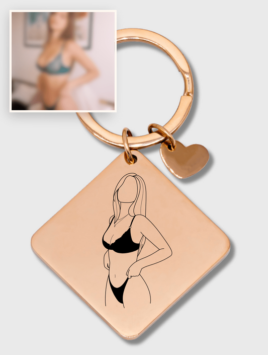 Spicy Photo Custom Keychain - Soulmate Customs