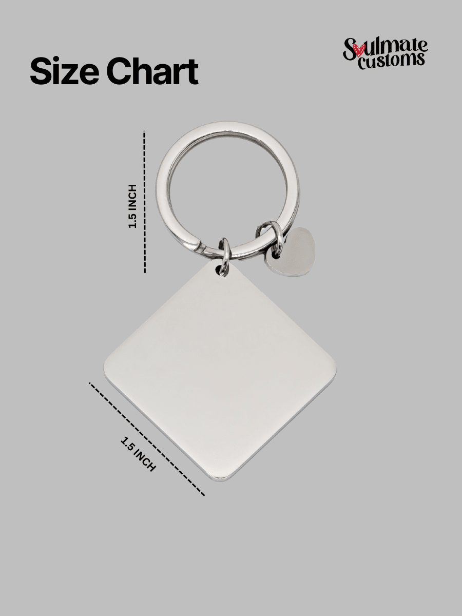 Spicy Custom Engraved Photo Keychain - Soulmate Customs