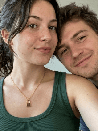 Initial Engraved Padlock Necklace - Soulmate Customs