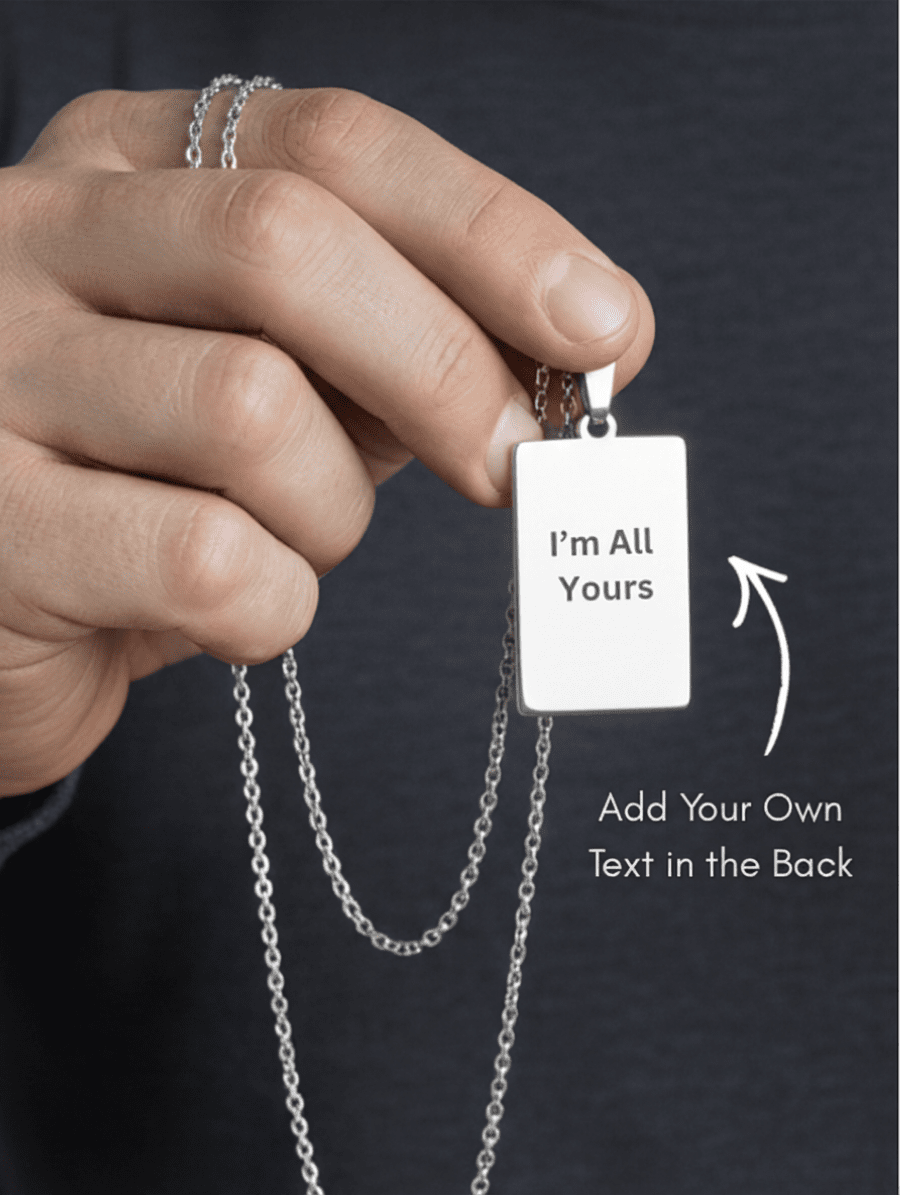 Spicy Custom Engraved Photo Tag Necklace - Soulmate Customs