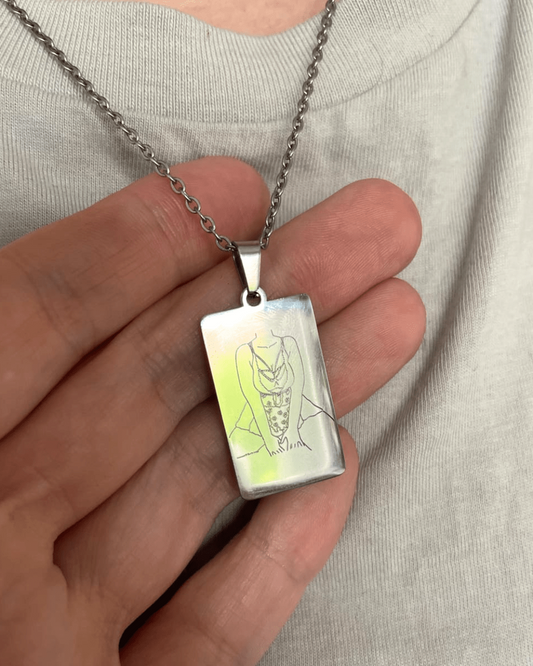 Spicy Photo Custom Tag Necklace - Soulmate Customs