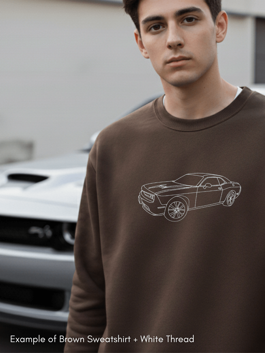 Automobile Custom Embroidered Photo Sweatshirt - Soulmate Customs