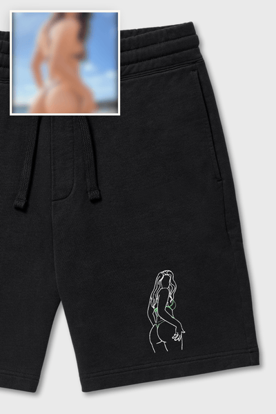 Spicy Photo Outline Men's Shorts - Soulmate Customs