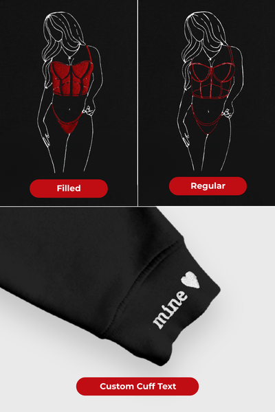 Embroidered Spicy Custom Outline - Soulmate Customs