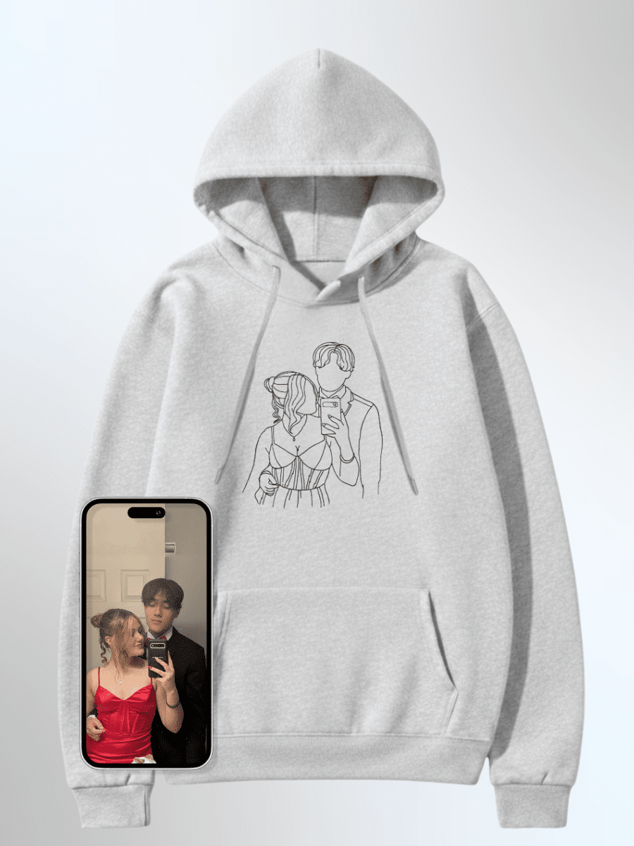 Soulmate Custom Embroidered Photo Hoodie - Soulmate Customs