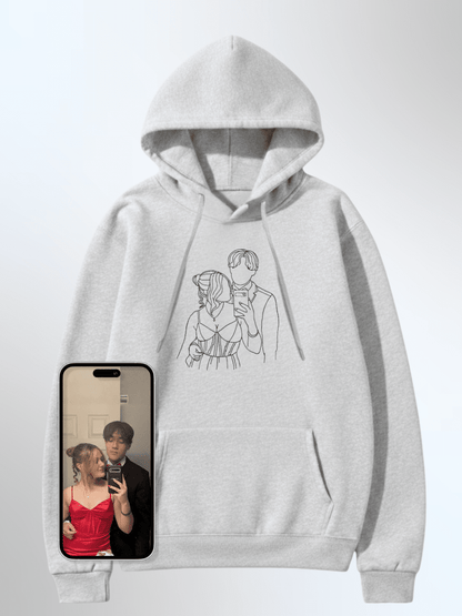 Soulmate Custom Embroidered Photo Hoodie - Soulmate Customs