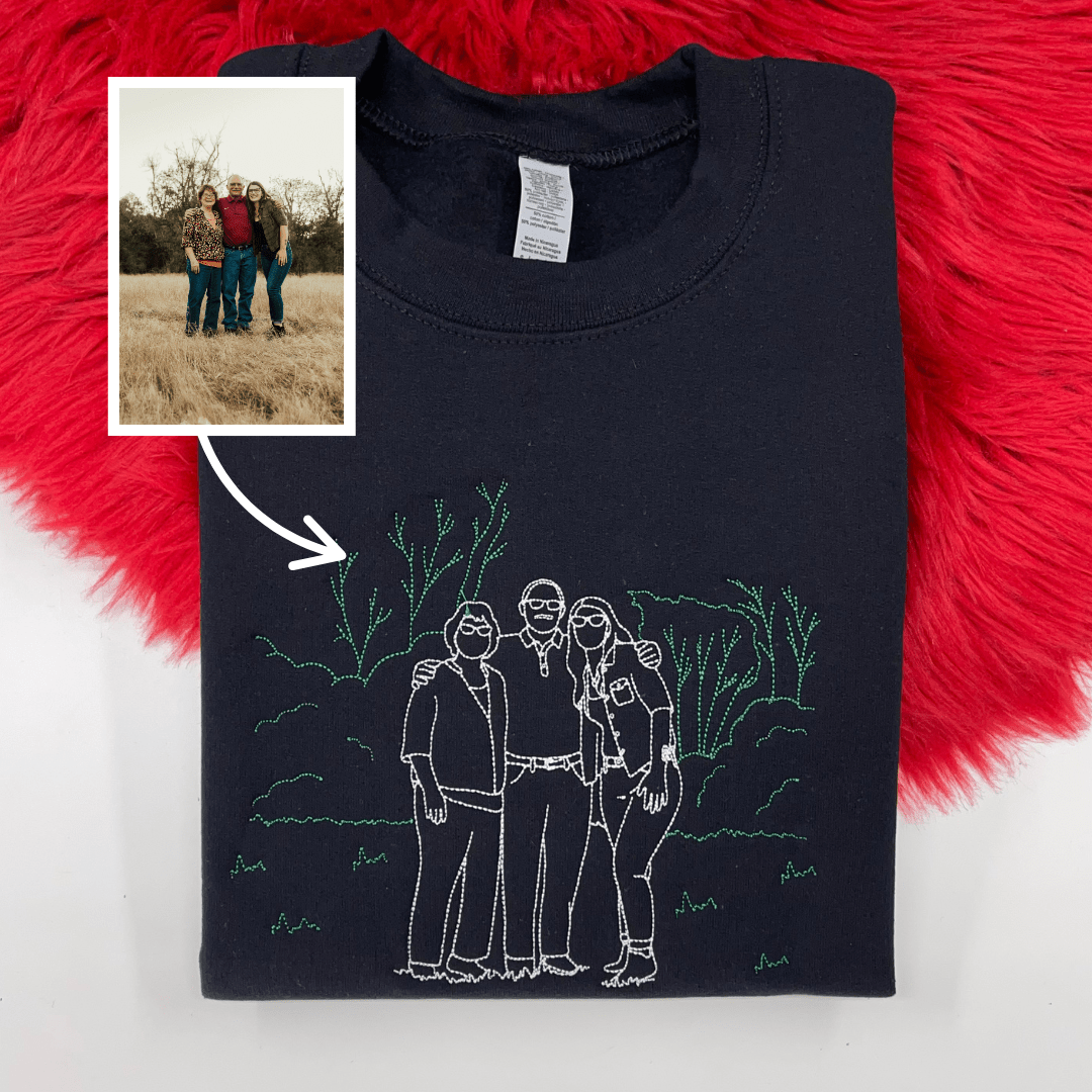 Embroidered Custom Hoodie For Dad - Soulmate Customs