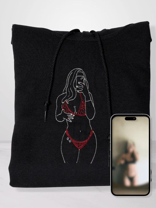 Embroidered Spicy Custom Hoodie - Soulmate Customs