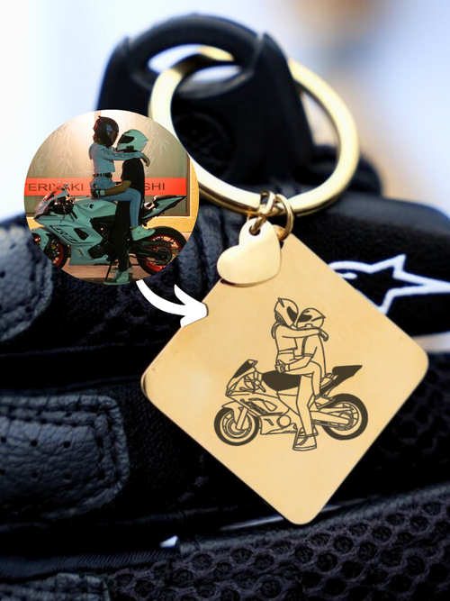 Custom Motorcycle Keychain