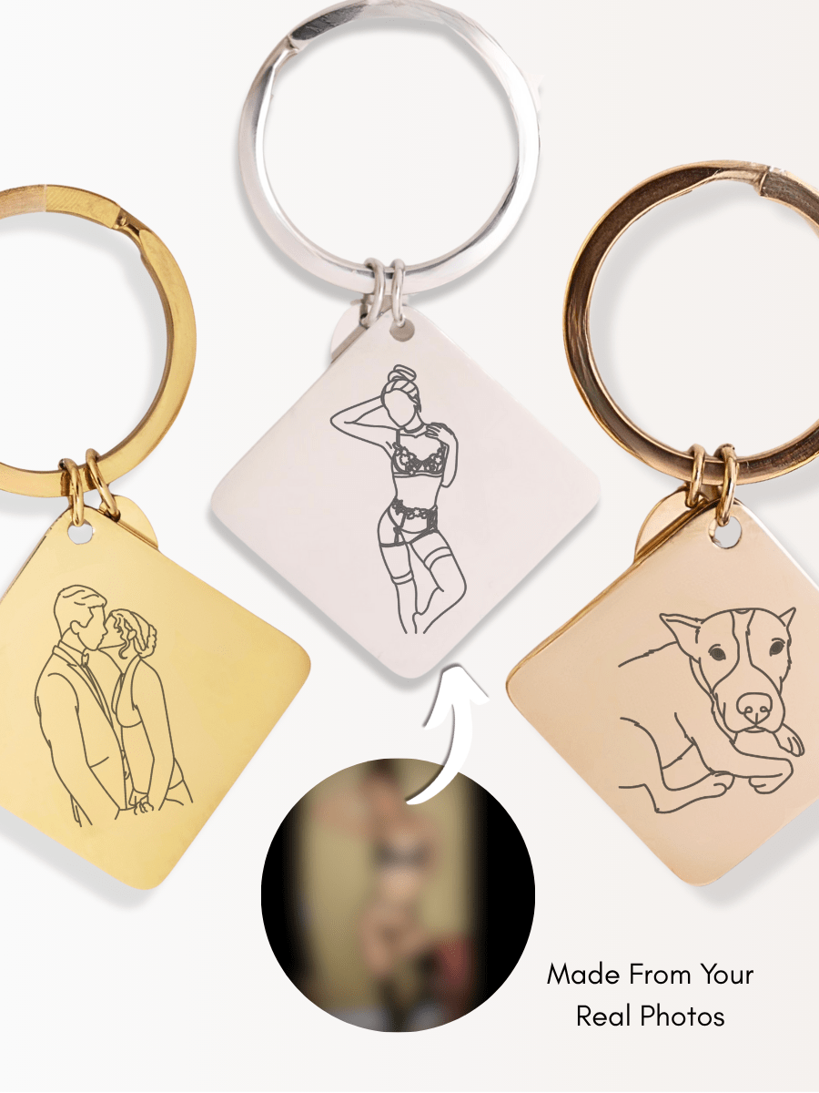 Custom Square Keychain - Soulmate Customs