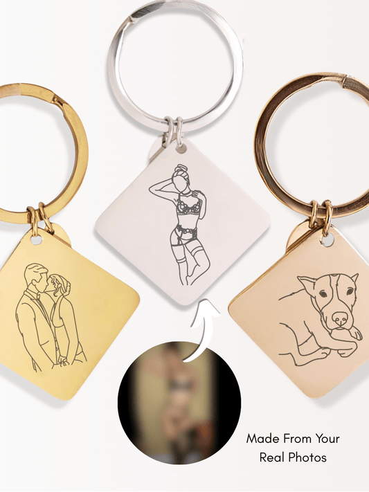 Custom Square Keychain - Soulmate Customs
