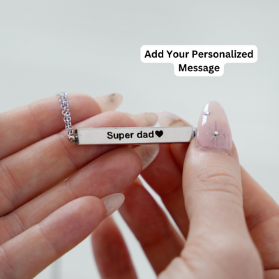 Father's Day Custom Soulmate© Secret Message Necklace