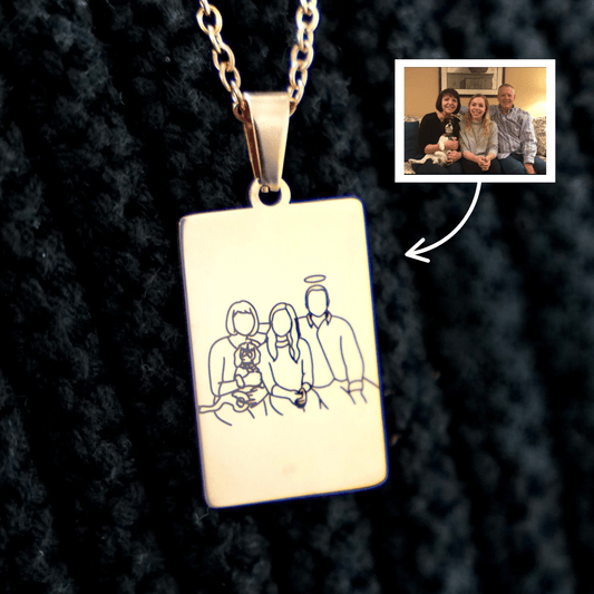 Custom Memorial Tag Necklace - Soulmate Customs