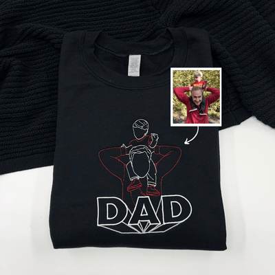Super DAD Crewneck with photo - Soulmate Customs