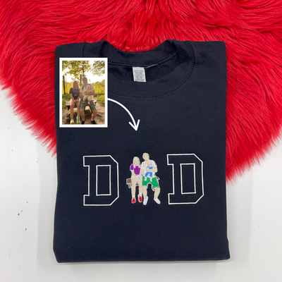 DAD Custom Photo Hoodie - 1 Photo Design