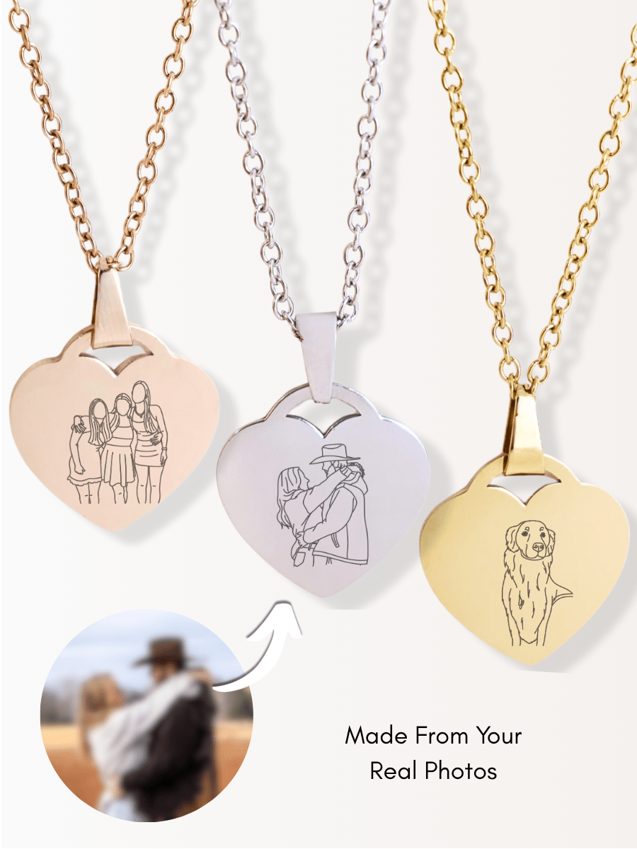 Custom Heart Necklace - Soulmate Customs