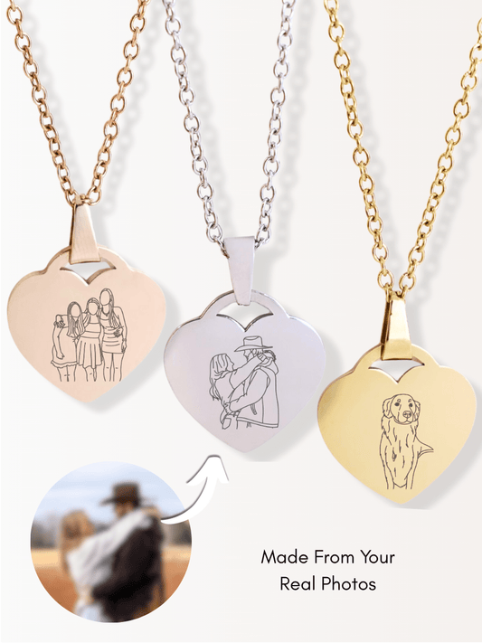 Custom Heart Necklace - Soulmate Customs