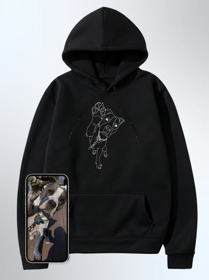 Pet Custom Embroidered Photo Hoodie - Soulmate Customs