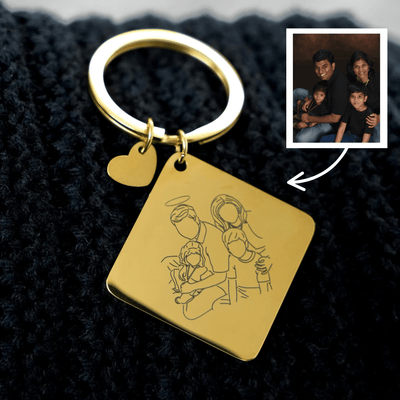 Custom Memorial Keychain - Soulmate Customs
