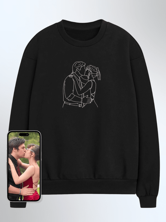 Soulmate Custom Embroidered Photo Sweatshirt - Soulmate Customs