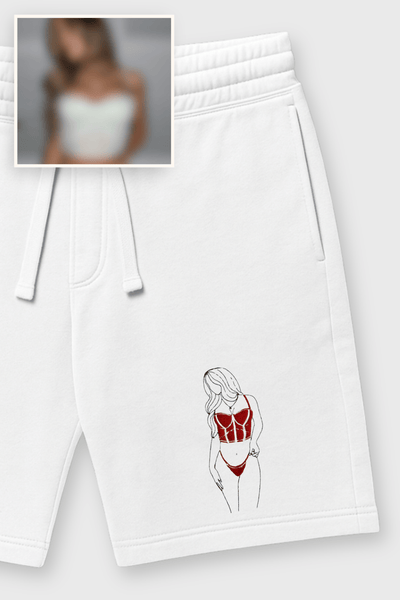 Spicy Photo Outline Men's Shorts - Soulmate Customs