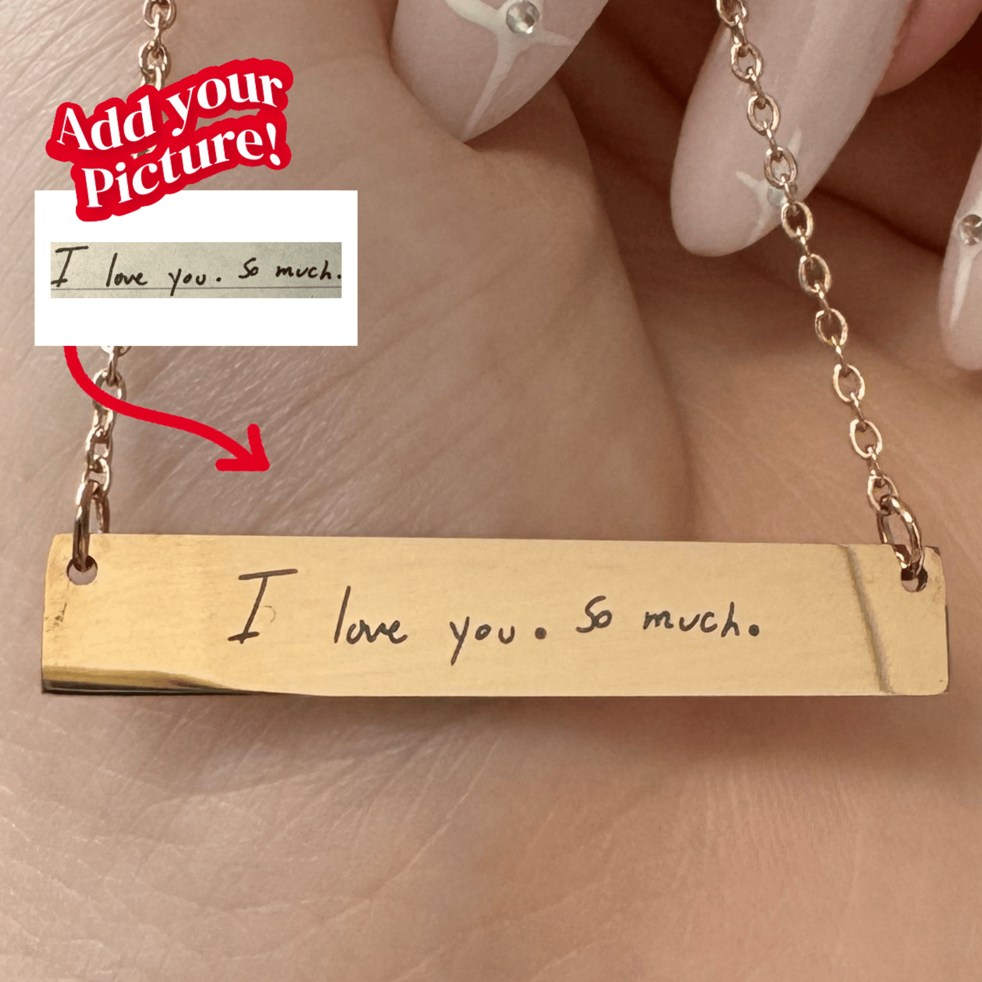 Custom Soulmate© Bar Necklace Personalized Message - Soulmate Customs