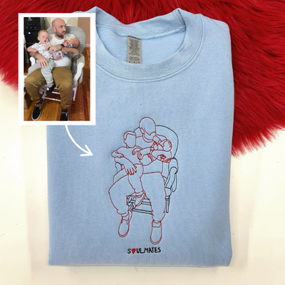 Outlined Father's Day Hoodie