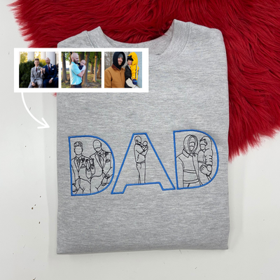 DAD Custom Photo Hoodie - 3 Photo Design