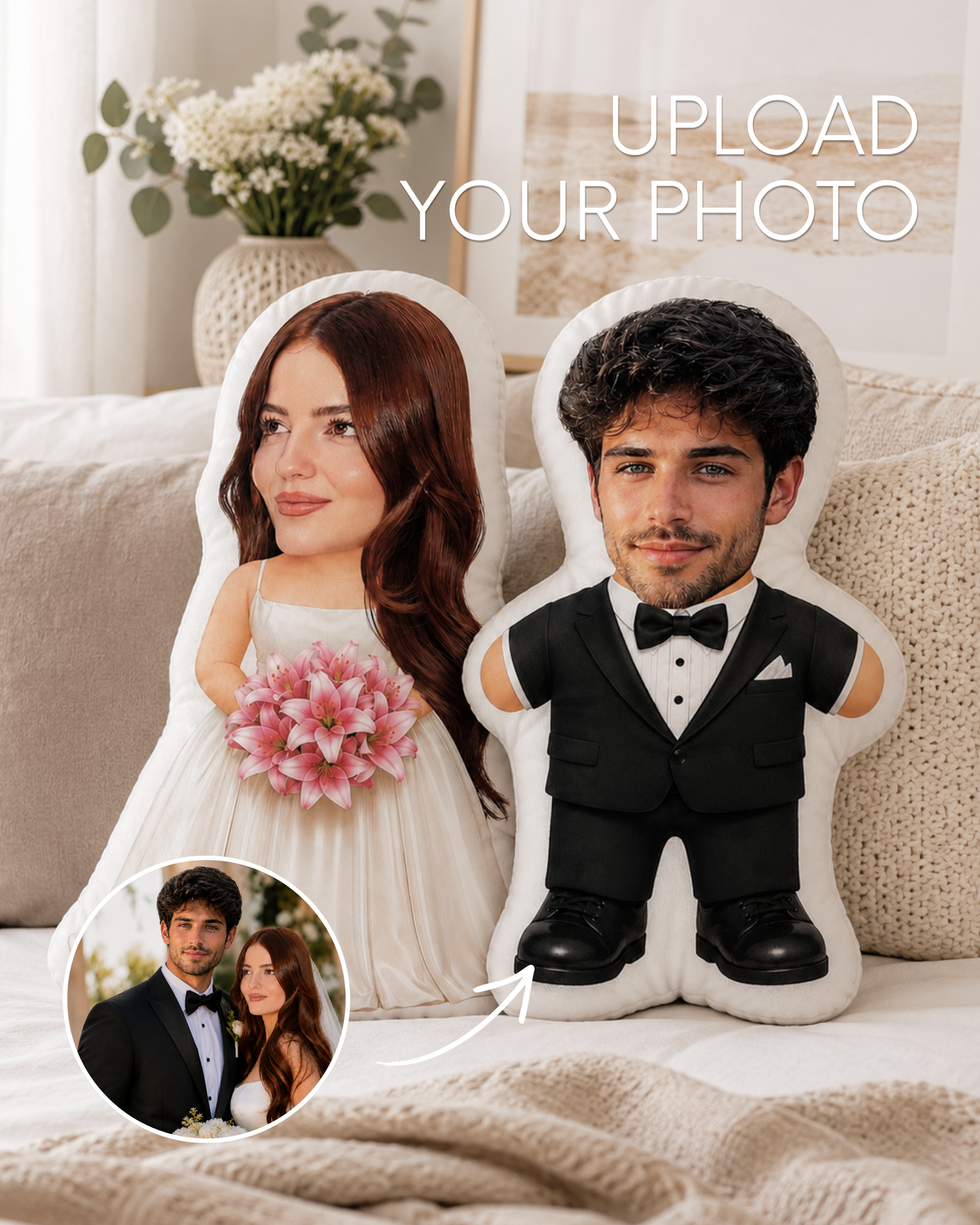Groom & Bride Pillow