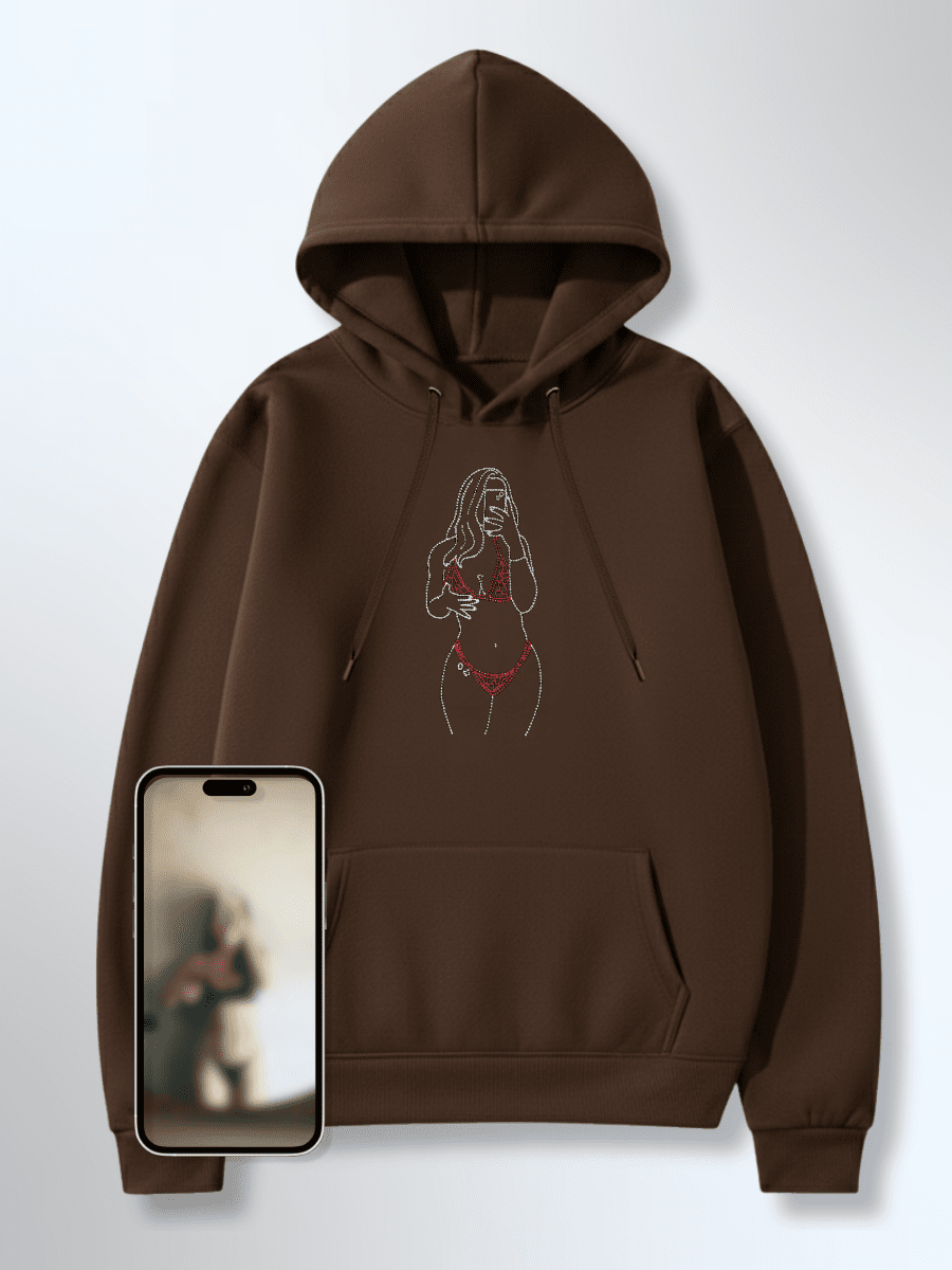 Spicy Custom Embroidered Photo Hoodie - Soulmate Customs