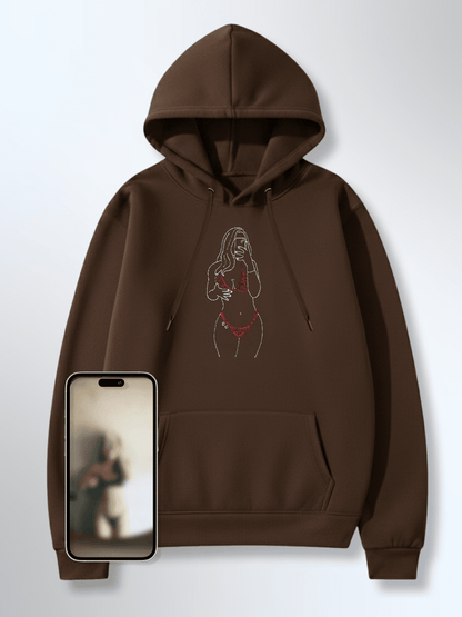 Spicy Custom Embroidered Photo Hoodie - Soulmate Customs